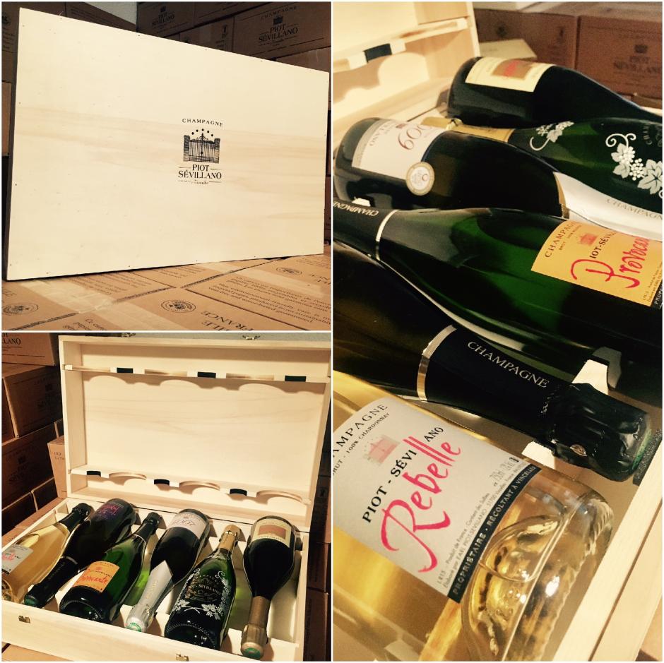 CHAMPAGNE VIGNERON COFFRET VIP PIOT SEVILLANO